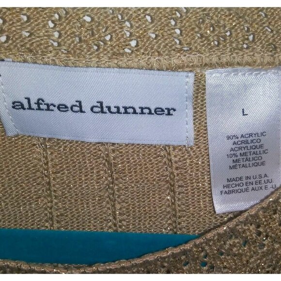 womens Sparkly Gold Top Party/cocktail pullover Sz L Holidays Christmas RELAXED - Picture 4 of 11